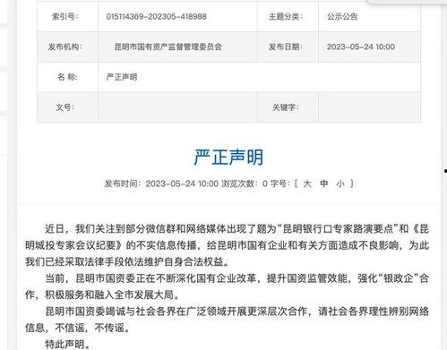 昆明城投爆料事件最新